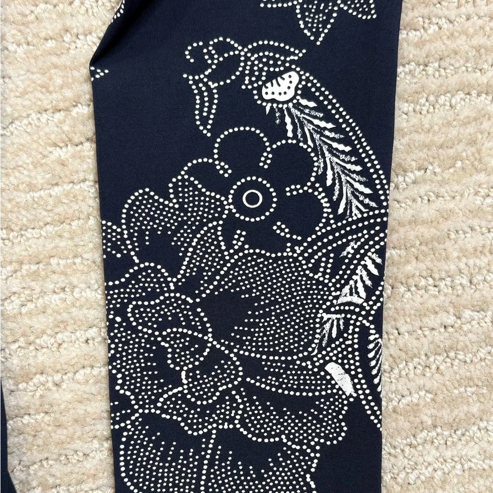 Roxy Floral Bandana Print Zip Front Long Sleeve Rashguard Kids Girls Size M 10
